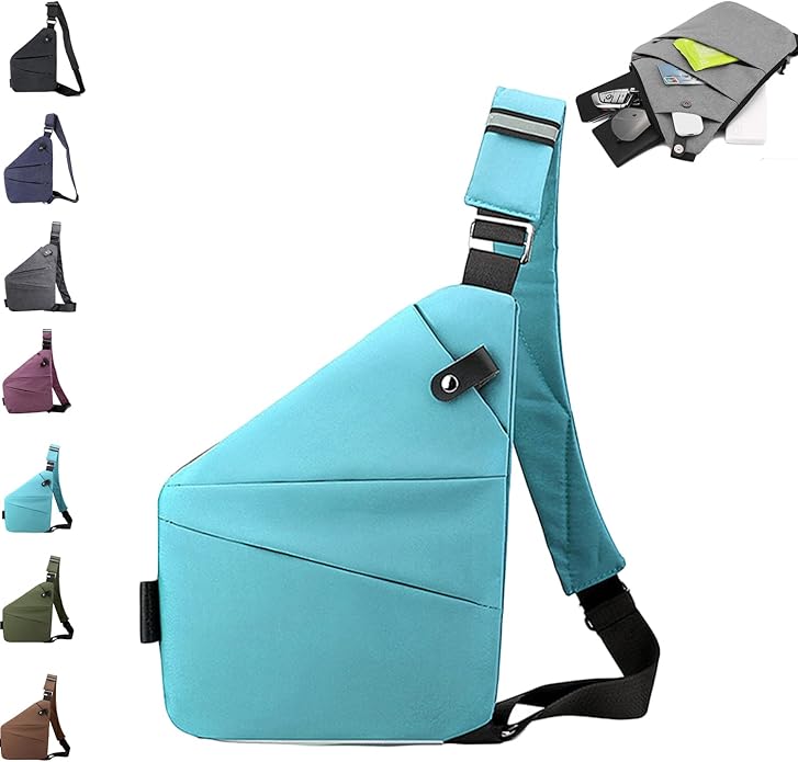 Anti Theft Travel Bag,Anti Theft Crossbody Bag, Sling Bag Travel Crossbody Bag for Women Men