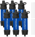 Mini Water Filter NatureNova Portable Emergency Water Filtration System Hiking Camping Straw Survival Gear Emergency Preparedness