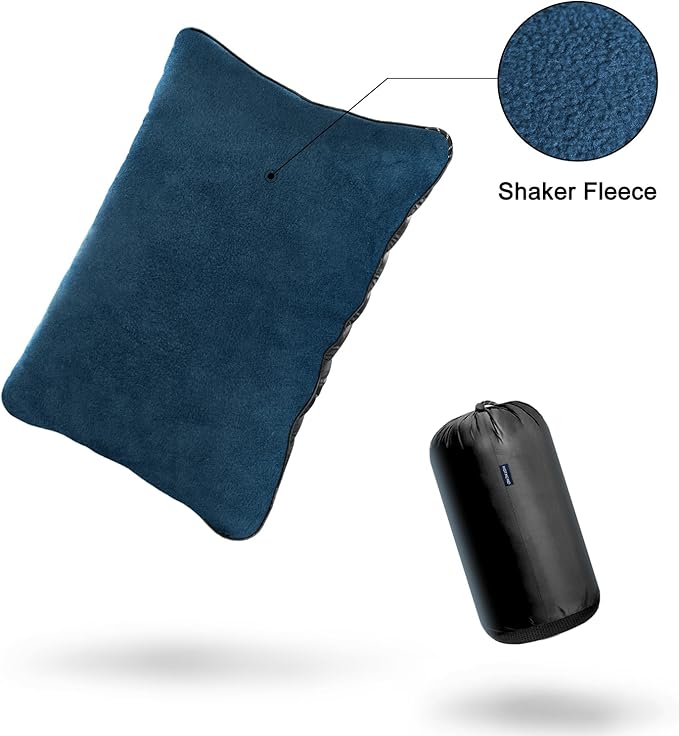 Camping Pillow,Supportive Compressible Travel Pillow Large Size Lightweight Camp Pillow with Storage Bag for Camping,Hiking,Backpacking,Airplane