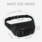 FREETOO Waist Pack Bag Fanny Pack for Men&Women Hip Bum Bag with Adjustable Strap for Outdoors Workout Traveling Casual Running Hiking Cycling