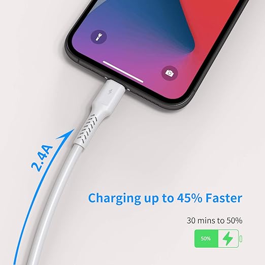 4 inches iPhone Charger Cord Short, 5Pack Small USB A to Lightning Cable Fast Charging Compatible with Apple iPhone 13 12 11 Pro Max Xs X 8 Plus SE2, iPad Air/Mini, Portable Charger