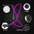 LED Reflective Vest Rechargeable Running Light for Runners High Visibility Safety Vest for Running,Cycling or Walking