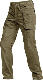 CQR Men's Tactical Pants, Water Resistant Ripstop Cargo Pants, Lightweight EDC Work Hiking Pants, Outdoor Apparel