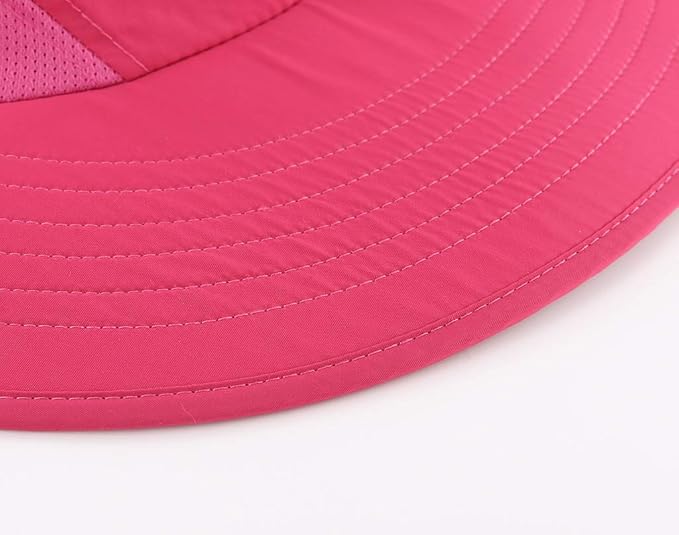 Home Prefer Outdoor UPF50+ Sun Hat Wide Brim Mesh Fishing Hat with Neck Flap