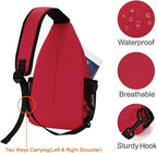 MOSISO Sling Backpack, Multipurpose Crossbody Shoulder Bag Travel Hiking Daypack