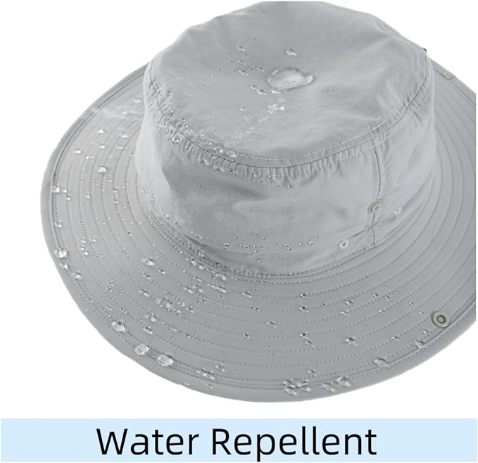 Connectyle Sun Hat for Men Women Outdoor UV Protection Safari Hat for Fishing Hiking Gardening Breathable Cowboy Hat UPF50