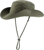 Connectyle Sun Hat for Men Women Outdoor UV Protection Safari Hat for Fishing Hiking Gardening Breathable Cowboy Hat UPF50