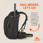 Kelty | Redwing Traveler Backpacks, Travel Pack for Adventure Travel | Burnt Olive & Black