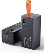 Power Bank 80000mAh Portable Charger High Capacity, 30W Fast Charging Battery Pack PD&QC 3.0, USB-C 5 Outputs 2 Inputs & LED Display Powerbank Compatible with iPhone,Samsung for Camping Travel Outdoor