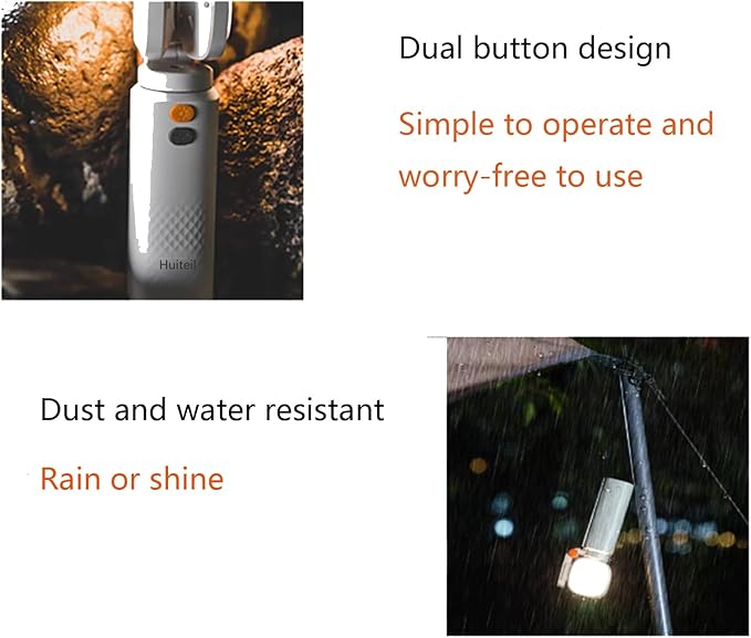 CC2 - PRO Camping Light: 2000 Lumens, 5 - in - 1 (Flashlight/Ambient/Work/Fill/SOS), 10000mAh, IP54 Waterproof for Outdoor Adventures