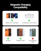 INIU Magnetic Portable Charger, Ultra Slim Qi2 Certified 10000mAh 45W Fast Charging Power Bank, Wireless Battery Pack with Foldable Stand, Phone Charger Only for iPhone 16/15/14/13/12 Series, Blue