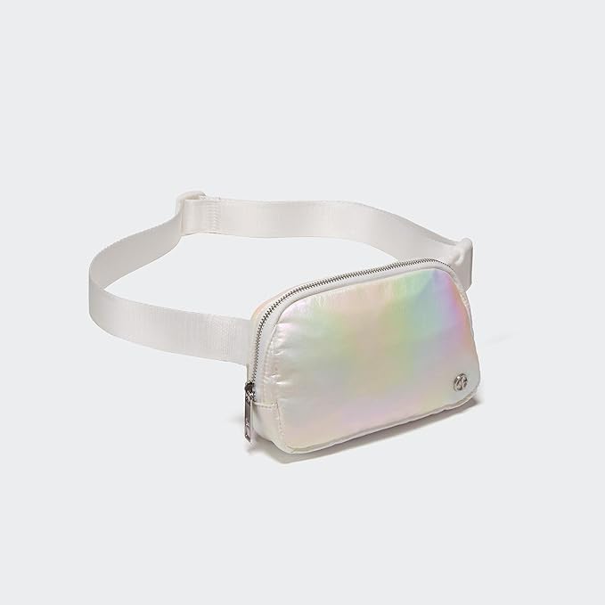Pander Everywhere Belt Bag for Women, Fashion Waist Packs, Crossbody Bags with Adjustable Strap (Iridescent).