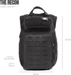 My Medic Recon Standard - HSA FSA First Aid Kit - 200+ First Aid and Survival Essentials, Supplies, & Must Have IFAK for Home, Car, Office or Business - Black