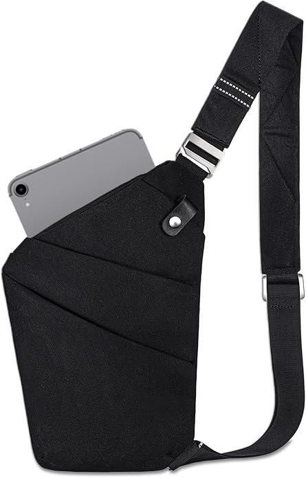 Sling Bag Cross Body Bag, Anti Theft Crossbody Bags for Travel Lightweight Chest Shoulder Bags for Women Men