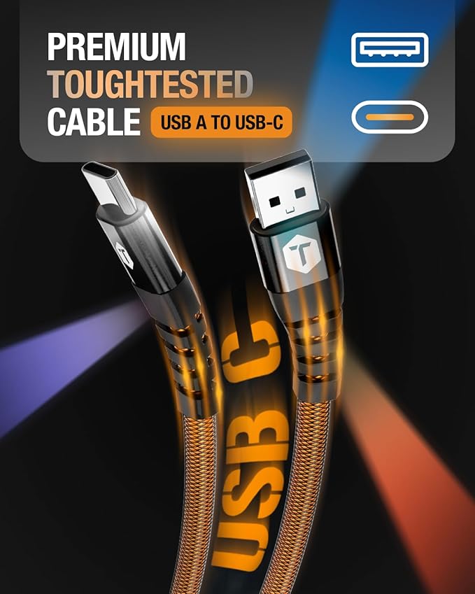 ToughTested 16,000 mAh Fast Charging Solar Power Bank, Portable Solar Charger External Battery Bank with Wireless Charging | IP65 Waterproof, Dustproof, Shockproof for Camping, Travel & Emergency Use