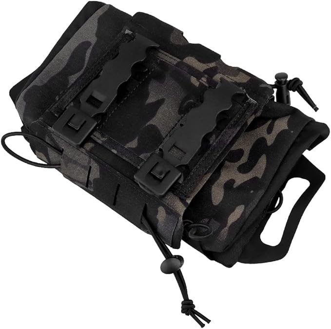 SABADO Rapid/Quick Deploy First Aid Kit Pack Tactical IFAK Pouch Two-Piece System Med Roll Carrier Hypalon Handle Outdoor Sport Hunting Bag
