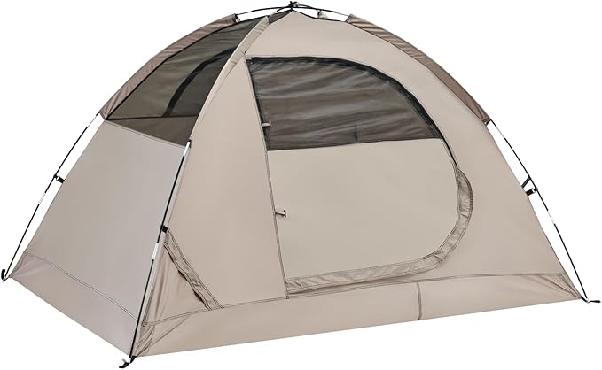 Spacious Waterproof 2-Person 3-Season Tent with Big Rain Fly – Versatile Outdoor Camping Tent for Hiking, Backpacking, and Festivals – Easy Setup & Durable Design