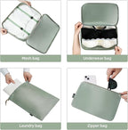 BAGAIL 6 Set/8 Set/10 Set Packing Cubes Various Sizes Packing Organizer for Travel Accessories Luggage Carry On Suitcase