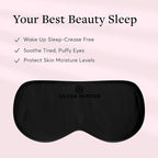 Sleep Mask, 100% Silk, Pure Mulberry Silk, Light Blocking Eye Mask with Elastic Strap for Sleep & Travel, Ultra Soft Eye Cover, No Pressure, Reduce Puffy Eyes, Machine Washable
