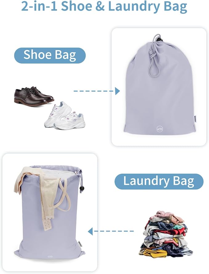 WANDF 7 Set Compression Packing Cubes for Travel, Shirt Folder for Wrinkle-Free, Suitcase Organizer Bags Set for Carry-On Checked Luggage Duffle Bag Women Men(Gray-blue)