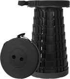 Upgraded Camping Folding Stool with Carrying Straps Lightweight Yet More Sturdy with Load Capacity 450lbs Portable Collapsible Retractable Stool for Camping Fishing Hiking BBQ 2.0