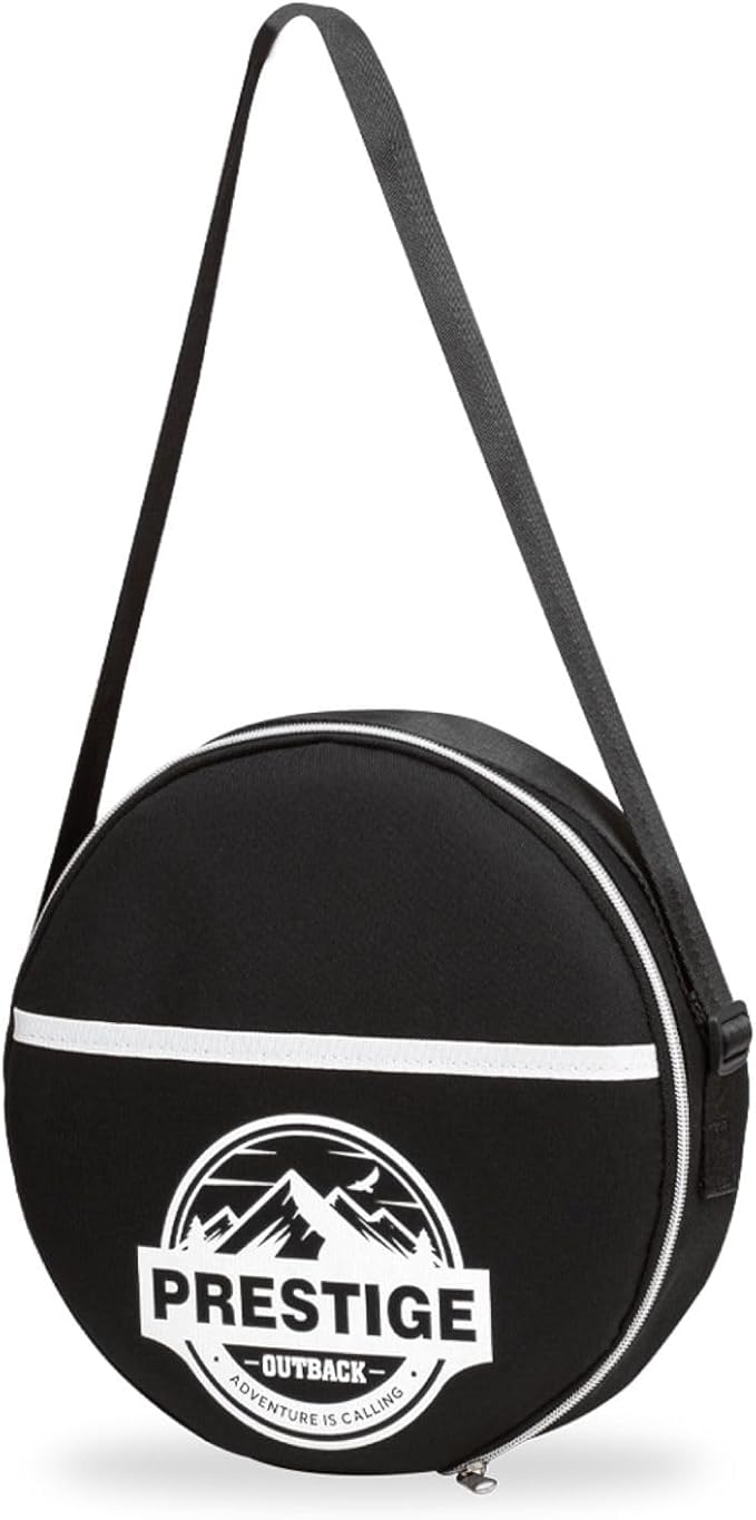 3-in-1 Cushion Carry Case for Round Telescopic Stools, Collapsible Stool Chair Pads with Thickened Foam Cushion, Fits All Round Retractable Folding Stools (Case Only), 1-Pack, Black