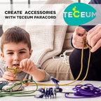 TECEUM 5/32" Paracord Rope 1000 – 1000ft / 200ft / 100ft / 50ft – Tactical Parachute Cord 4mm – 45+ Colors – Nylon String for Survival & Camping Gear – Stripe Cord for Survival – Utility Rope