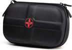 RHINO RESCUE EVA First Aid Kit, Small Waterproof Backpack Emergency Hiking First Aid Kit for Backpacking, Medical Kit for Travel, Home, Car, College Dorm, Camping, Boat, Back to School (Black)