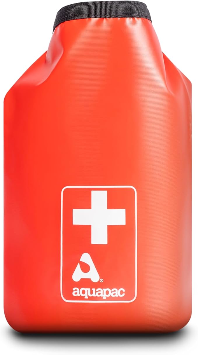 Aquapac Waterproof First Aid Kit Dry Bag for Emergency Use with Secure Buckle - Red