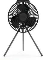 Claymore V600+ Rechargeable Camping Fan(Black) – 7,800 mAh Battery Operated Portable Fan for Indoor & Outdoor Use, 4-Speed Quiet Air Circulator, USB‑C Charging, Timer, Carry Pouch Included