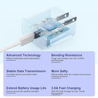 Apple Fast Charger, 10FT Extra Long Fast iPhone Charger Travel Plug Adapter Super Quick Apple Charging USB C Wall Charge Block with 10Foot Lightning Cable Cord for iPhone 14/13/12/11/X/XR/SE2022/iPad