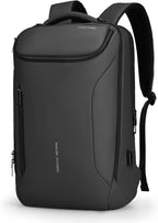 Muzee Backpack for Men Waterproof and Travel Laptop Backpack with USB Charging, Fits 17 Inch Laptop and Tech Gear