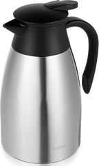 51 Oz Thermal Coffee Carafe, Stainless Steel Insulated Vacuum coffee crafts to keep coffee hot, 1.5 Liter Tea Water Coffee and Beverage Dispenser (Silver)