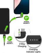 Mophie Powerstation Plus Mini 5,000mAh Power Bank - Has Integrated USB-C Cable, Fast Charging for Smartphones, Tablets, and iPhone 17/16/15