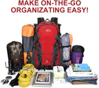 INOXTO lightweight Hiking Backpack 35L/40L Hiking Daypack with Waterproof Rain Cover for Travel Camping Outdoor Men and Women