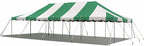 Party Tents Direct 20'x40' Weekender Canopy Pole Tent - Easy Up Canopy Tent with 160 Person Capacity - Outdoor Canopies for Parties, Weddings, & Events (Green/White Top)