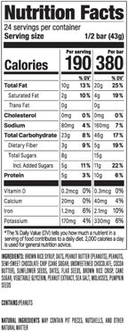 PROBAR - Meal Bar, Peanut Butter Chocolate Chip, Non-GMO, Gluten-Free, Healthy, Plant-Based Whole Food Ingredients, Natural Energy (12 Count)