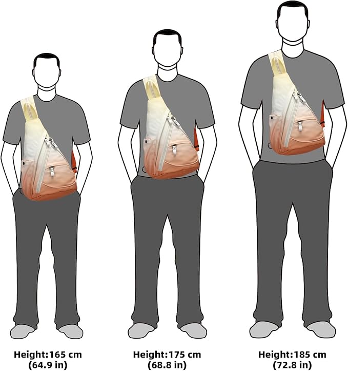 KL928 Canvas Sling Bag - Small Crossbody Backpack Shoulder Casual Daypack Rucksack for Men Women