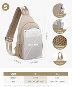 LOVEVOOK Sling Backpack for Women, Convertible Crossbody, Small Diaper Bag, Water-Resistant Hiking Daypack, Travel Shoulder Chest Bag