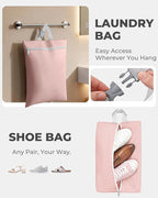 Percover Compression Packing Cubes 10-Piece Set, Packing Cubes Compression for Travel with Toiletry Bag, Laundry Bag & Shoe Bag, All-in-One Travel Organizer for Carry On & Checked Luggage, Pink