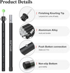 SAN LIKE Tarp Pole Camping Tent Poles Aluminum Telescopic Poles for Canopy Awning Shelter Backpacking Hiking 4/6 Section Easy Assembly Lightweight Adjustable from 50/29 in to 113.39/82.68 in (2 Set)