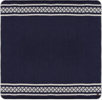 Thick Alpaca Wool Blanket Heavyweight Camping Outdoors Indoors Soft Peru King Size New Ethnic Design (Navy Blue/Ivory, King Size)