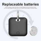 Smart Tracker Tags-2 Pack(iOS Only) Compatible with Apple with 1 Battery,Replaceable Battery,Bluetooth Luggage Smart GPS Tag Works with Apple Find My APP,Item Finders for Dog/Key/Luggage