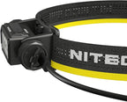 Nitecore HC65 UHE Headlamp, 2000 Lumen Max Heavy Duty Metal, USB-C Rechargeable with White, Red, and Reading Lights for Camping, Hiking, Hunting, and Industrial Works with LumenTac Organizer (Black)