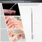 Toenail Clippers for Seniors Thick Toenails, Toe Nail Clippers Adult Thick Nails Long Handle, Professional Heavy Duty Nail Clippers 6Pcs Black