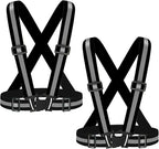 High Visibility Reflective Vest Safety Vest Running Reflective Gear Adjustable Reflective Vest for Walking,Jogging,Hiking,Night Cycling