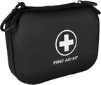 First Aid Kit 196 Piece Waterproof Hard Shell Eva Portable Survival Kit for Home, Camping, Cars, Hiking, Travel, Outdoor, Adventure Emergency Medical Kits (Black)