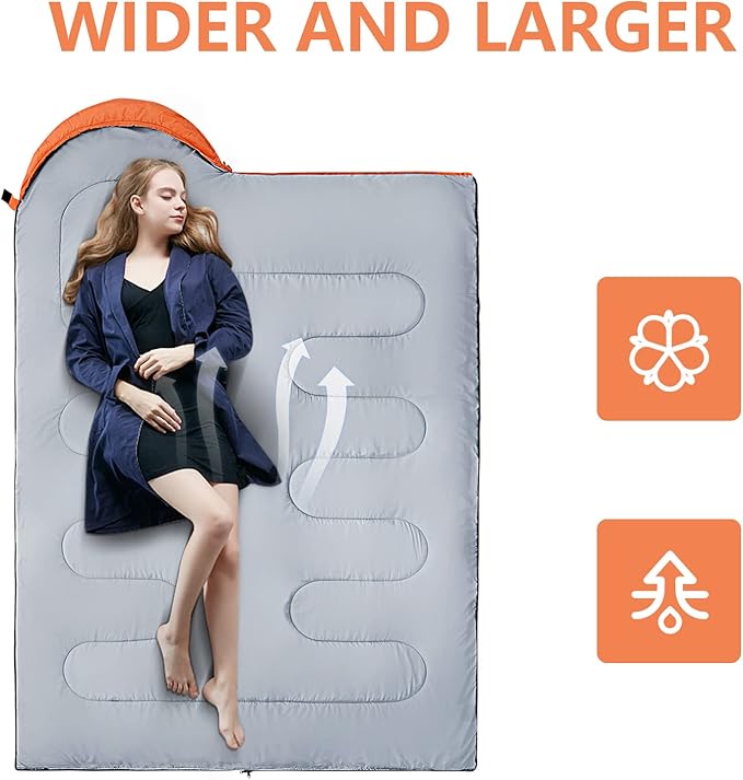 Sleeping Bags for Adults,Kids & Girls-Warm & Cold Weather Lightweight Waterproof Sleeping Bag Backpack with Compact Bag,Great for 3-4 Seasons Hiking,Camping and Outdoor