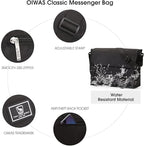 OIWAS Classic Messenger Bag for Men – 14 Inch Satchel Bags for Boys Laptop Shoulder Bag Leisure Crossbody Men Women Bookbag Office Briefcase