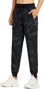 Libin Women's Cargo Joggers Lightweight Quick Dry Hiking Pants Athletic Lounge Casual Travel